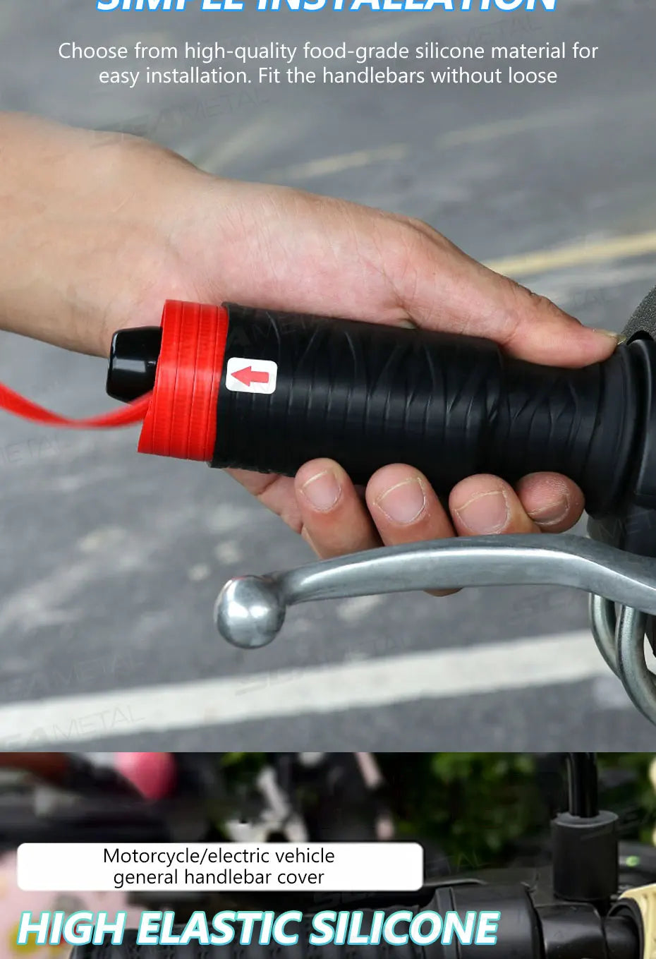 Motorcycle Silicone Handlebar Cover