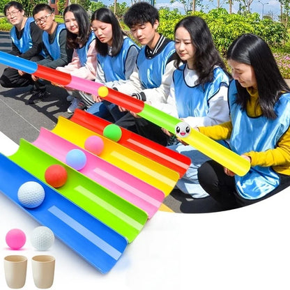 Children's Outdoor U-shaped Groove Ball Game