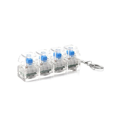 4-Button Fingertip Keychain RGB Fidget Stress Relief