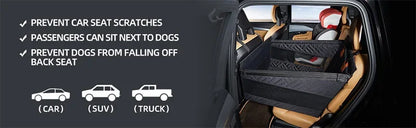 Pet Car Nest Bed Full Coverage Back Seat Hammock Extender