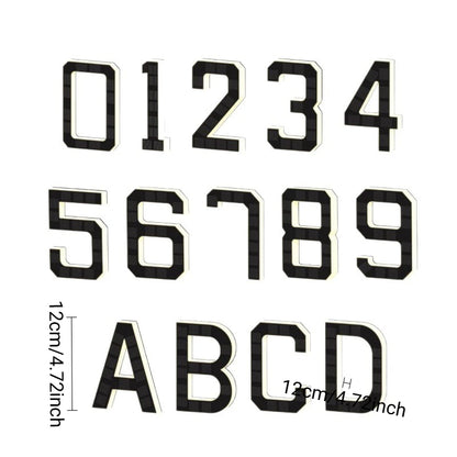 LED Solar House Number Light Waterproof Address Plate