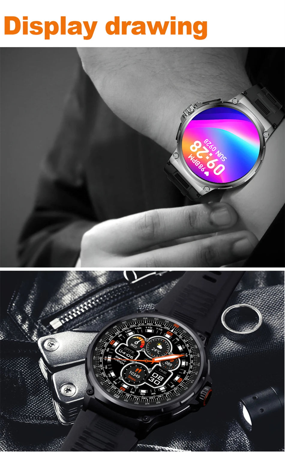 New Military GPS V69 Smart Watch Men 1.85 inch 710 mAh