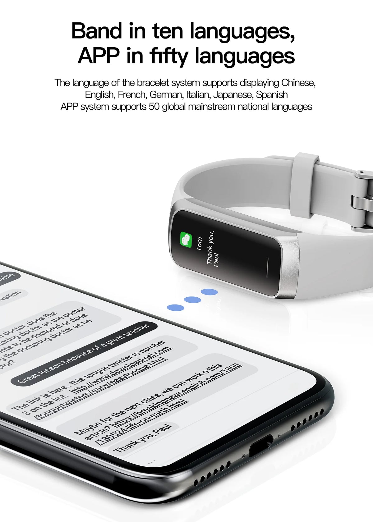 LIGE Amoled Smart Watch Smartwatch Band Women Heart Rate