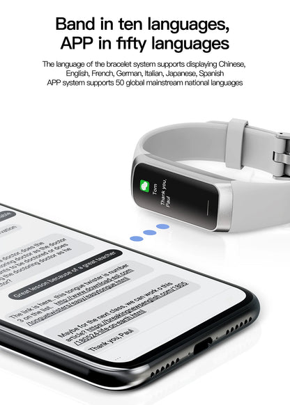 LIGE Amoled Smart Watch Smartwatch Band Women Heart Rate