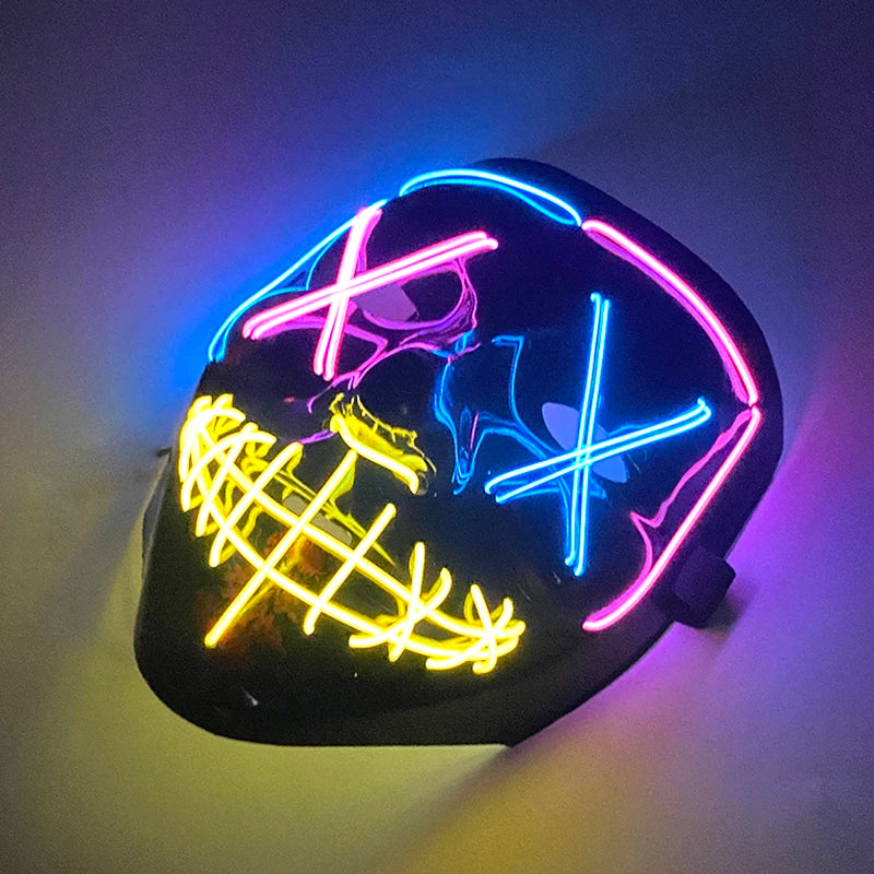 Halloween Party Supplies Luminous LED Purge Mask