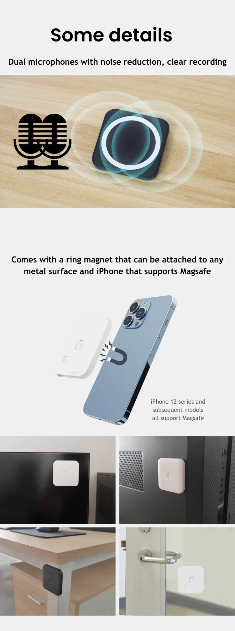 New Portable AI Voice Recorder with Mobile App Transcription