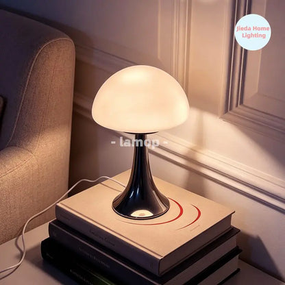 Jellyfish Dome Glass Table Lamp Coastal Modern Bedside