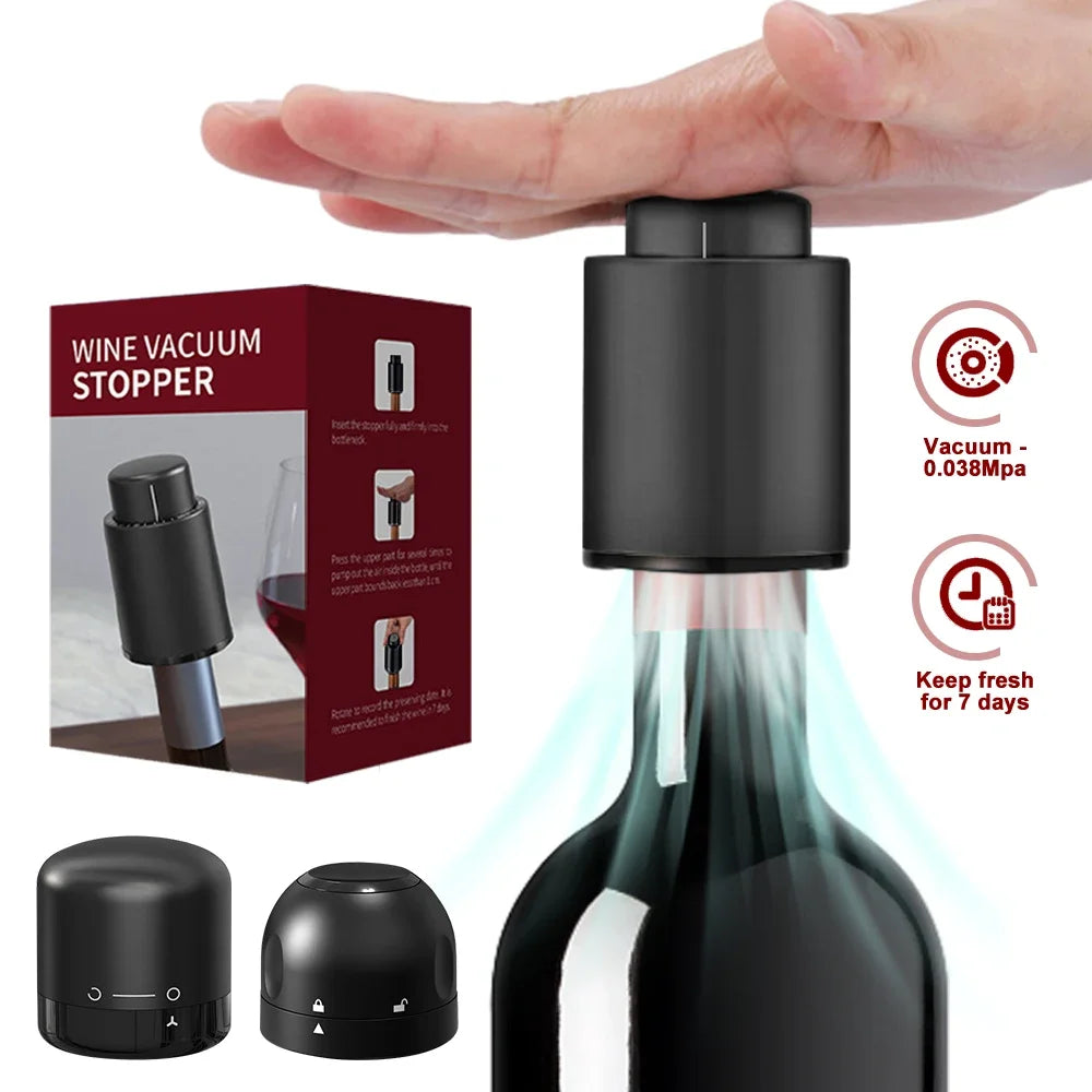 1/2pc Vacuum Wine Bottle Cap Stopper Sealed Storage Vacuum