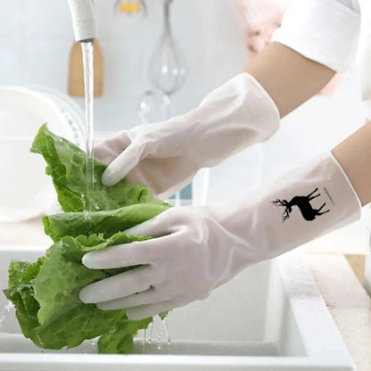 Waterproof Rubber Latex Housework Cleaning Gloves