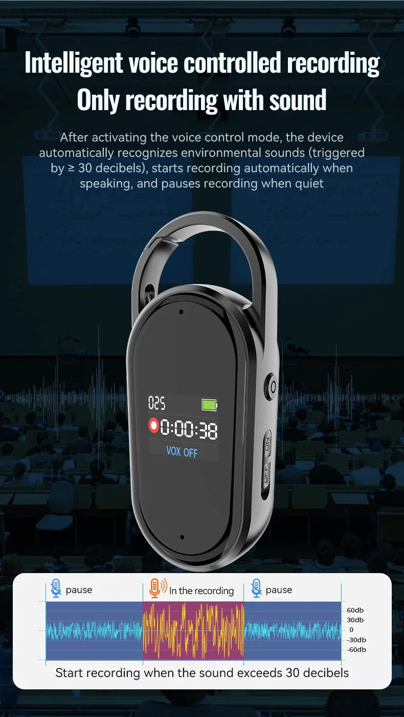 AI Voice Recorder Dictaphone with Real-Time Transcription