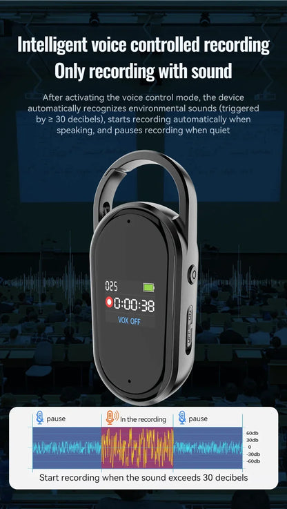 AI Voice Recorder Dictaphone with Real-Time Transcription