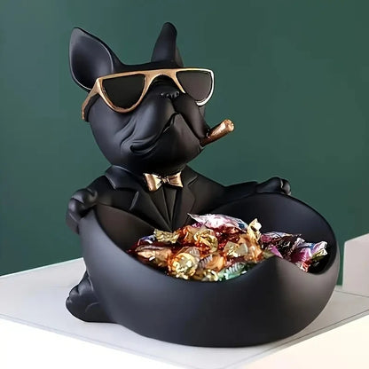 Creative Sunglasses Cool Dog Statue Bulldog Statue