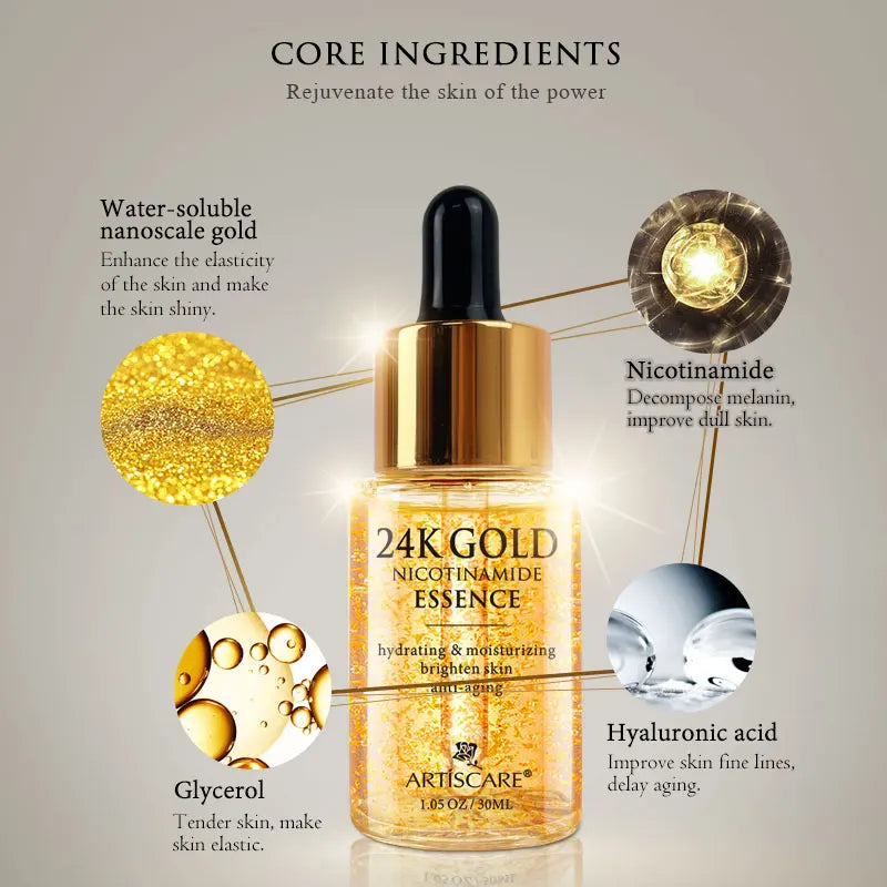 ARTISCARE 24K Gold Serum 3pcs/SET for Anti Dark Circles Eye Cream Moisturizing
