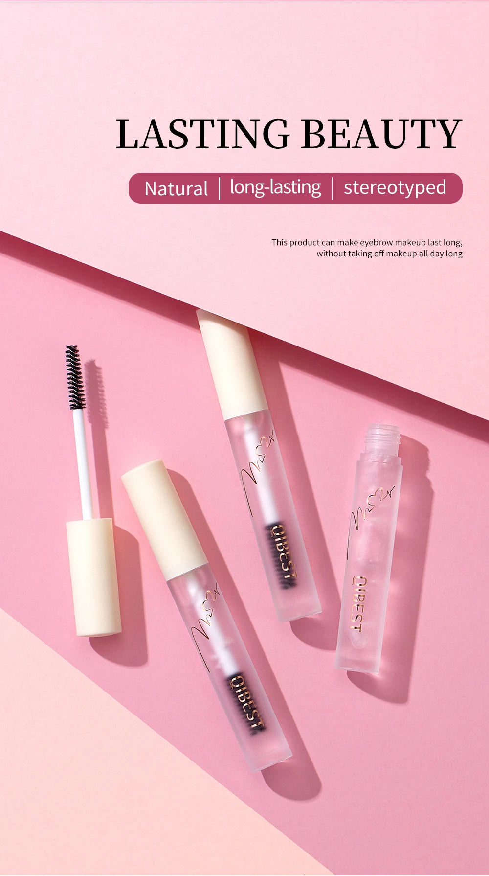 Eyebrow Gel Styling Liquid Colorless Transparent