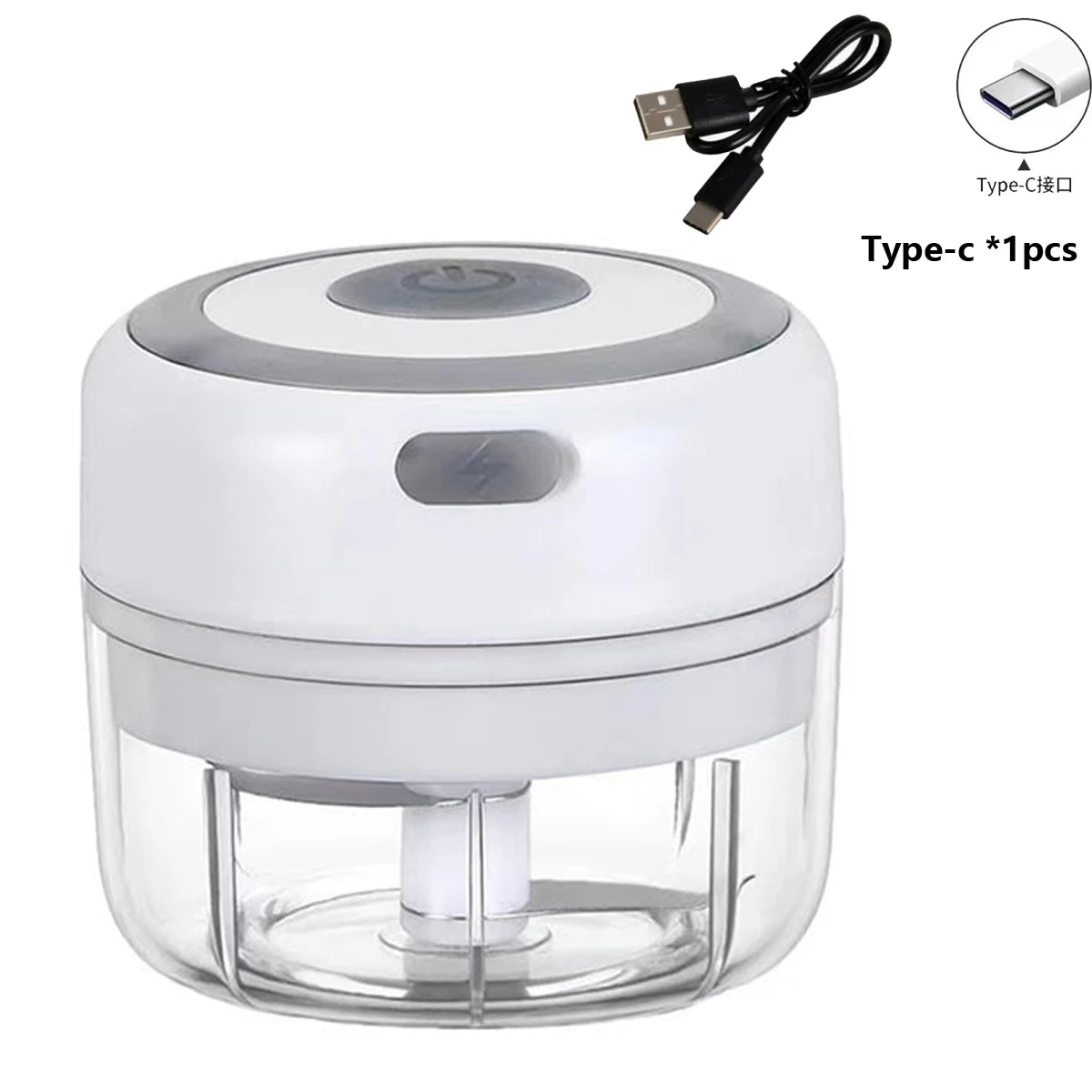 100ml/250ml Electric Mini Garlic Press Chopper Grinder