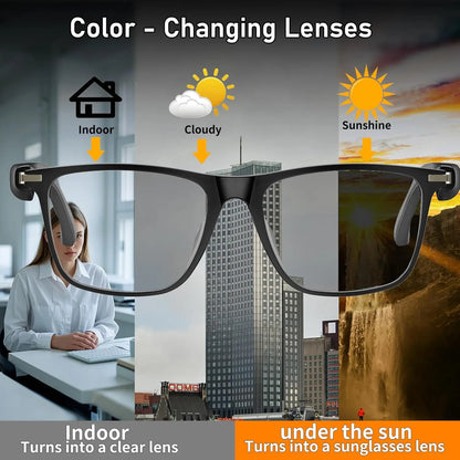 AI Translation Smart Glasses with photochromic lenses