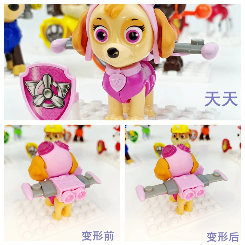 Paw Patrol Action Figure Anime Toy Chase Marshall