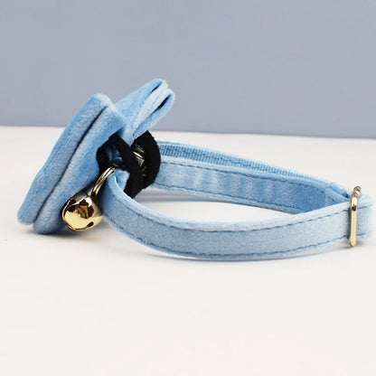 Stylish Adjustable Cat Collar with Bowknot