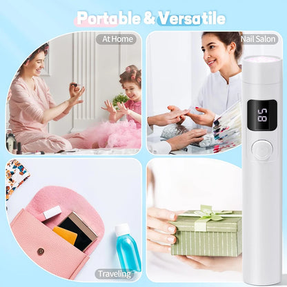 Portable Mini Nail Lamp Salon Quick Dry USB Nail Dryer