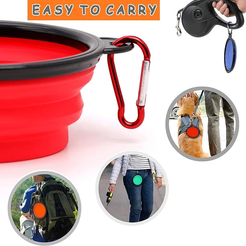 Pet Folding Silicone Bowl Large Outdoor Pet Travel Bowl