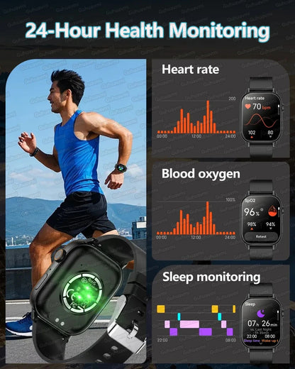 New For Android iOS Outdoor GPS Smart Watch Men 2.01" HD AMOLED