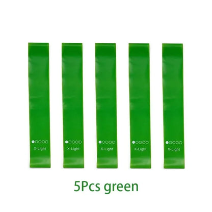 5 Levels Portable Fitness Rubber Resistance Bands