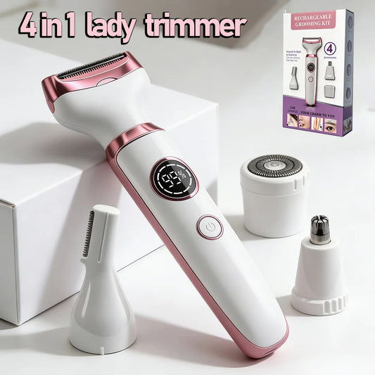 4 in 1 Lady Body Electric Trimmer Eyebrow Nose Women