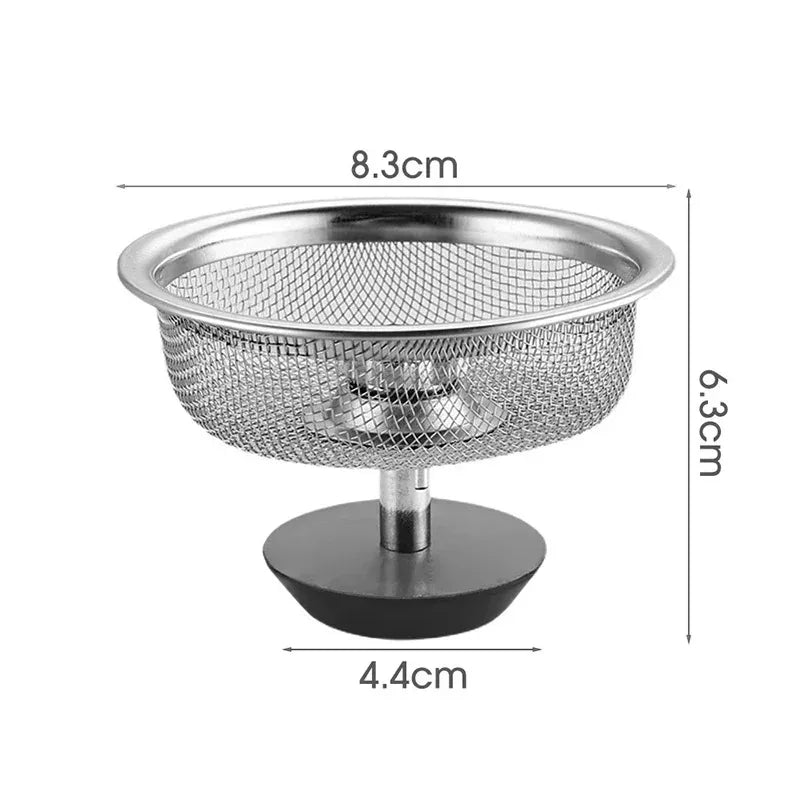 Kitchen Sink Stainless Steel Filter Sewer Mesh Strainers
