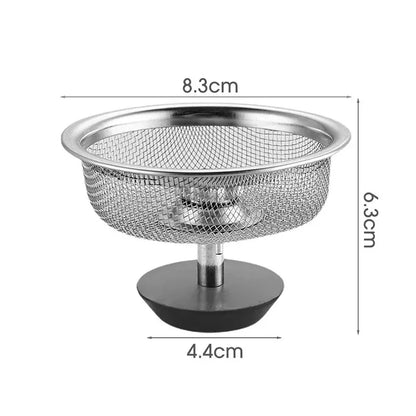 Kitchen Sink Stainless Steel Filter Sewer Mesh Strainers