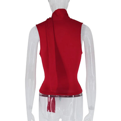 Women's Sexy Sleeveless V-Neck Solid Tank Top Fashion Streetwear