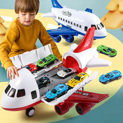 Inertial Plane Toy Set with 6 Mini Cars