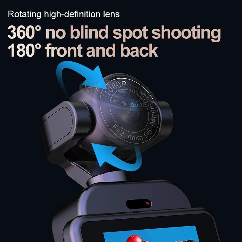Lenovo 360° Handheld Chest Mount Action Cam 1080P HD