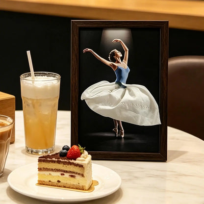 Wooden Ballet Dancer Tissue Box Elegant Skirt Napkin