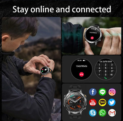 New TANK Ultra 1400mAh Battery Military Smart Watch