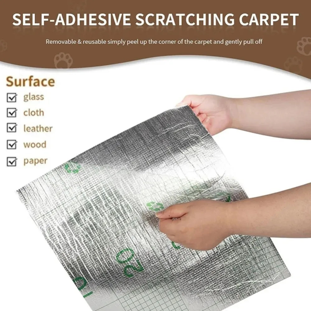 Self-Adhesive Cat Scratching Mat Trimmable Cat Carpet