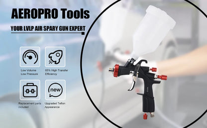 AEROPRO R500 LVLP Air Spray Gun A610 Paint Gun