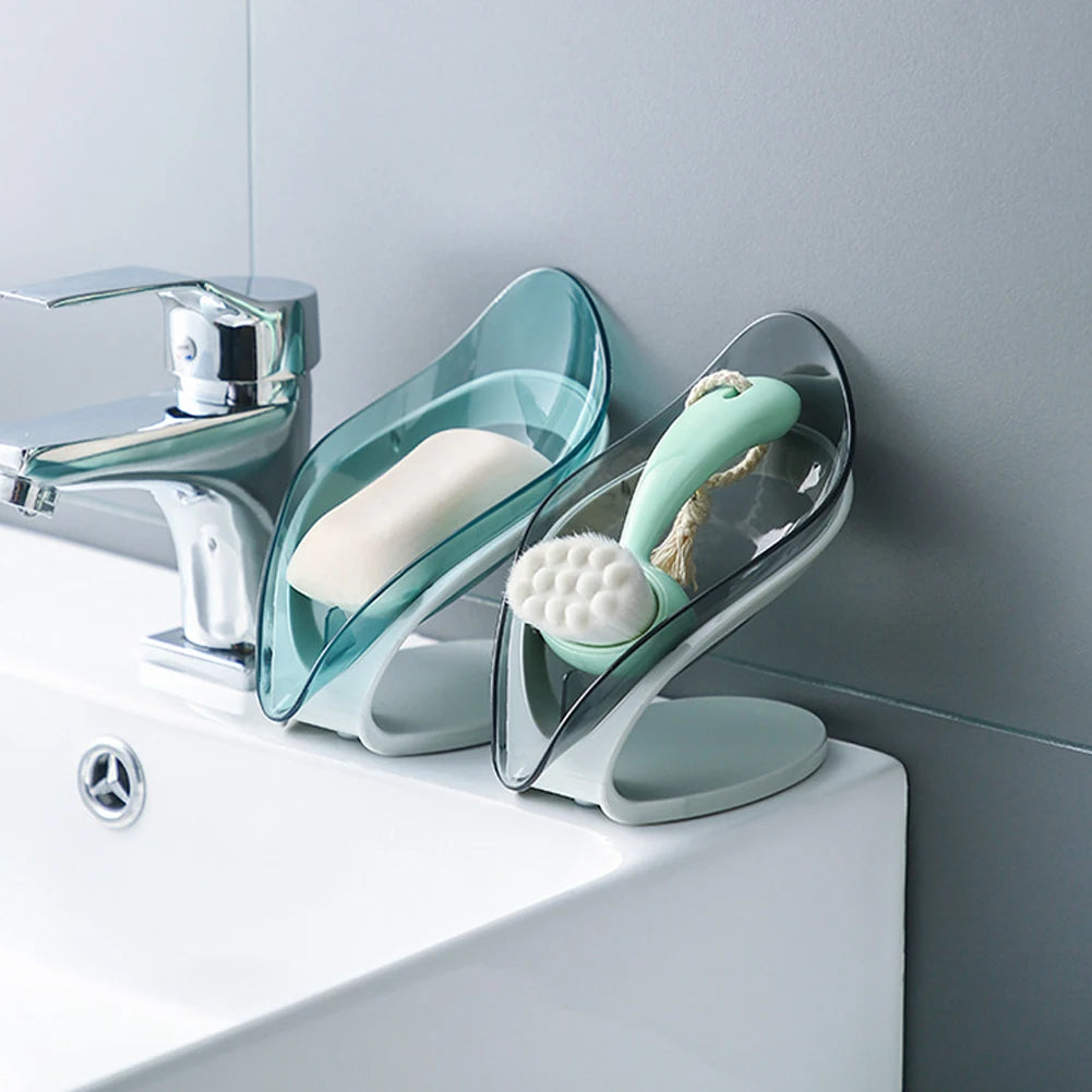 Suction Cup Soap Dish Box For Bathroom Shower Soap Holder