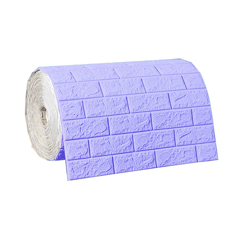 3D Self-Adhesive Wallpaper 70cm*1/5/10m Continuous Waterproof