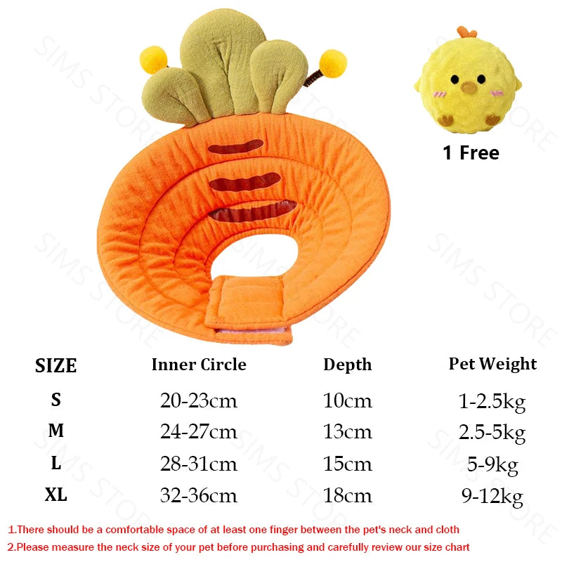 Soft Elizabeth Recovery Collar for Cats Dogs - Anti-Lick Bite Protection Cone