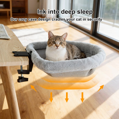 Cat Desk Bed One-Click Folding Sunken Design Space-Saving