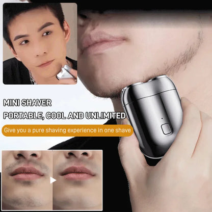 Portable Rotary Dual Ring Electric Shaver Men Shaver