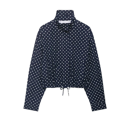 HH Fashion Women's Polka Dot Print Short Coats