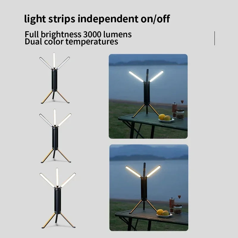 Telescopic Camping Light 15600mAh Rechargeable Lantern