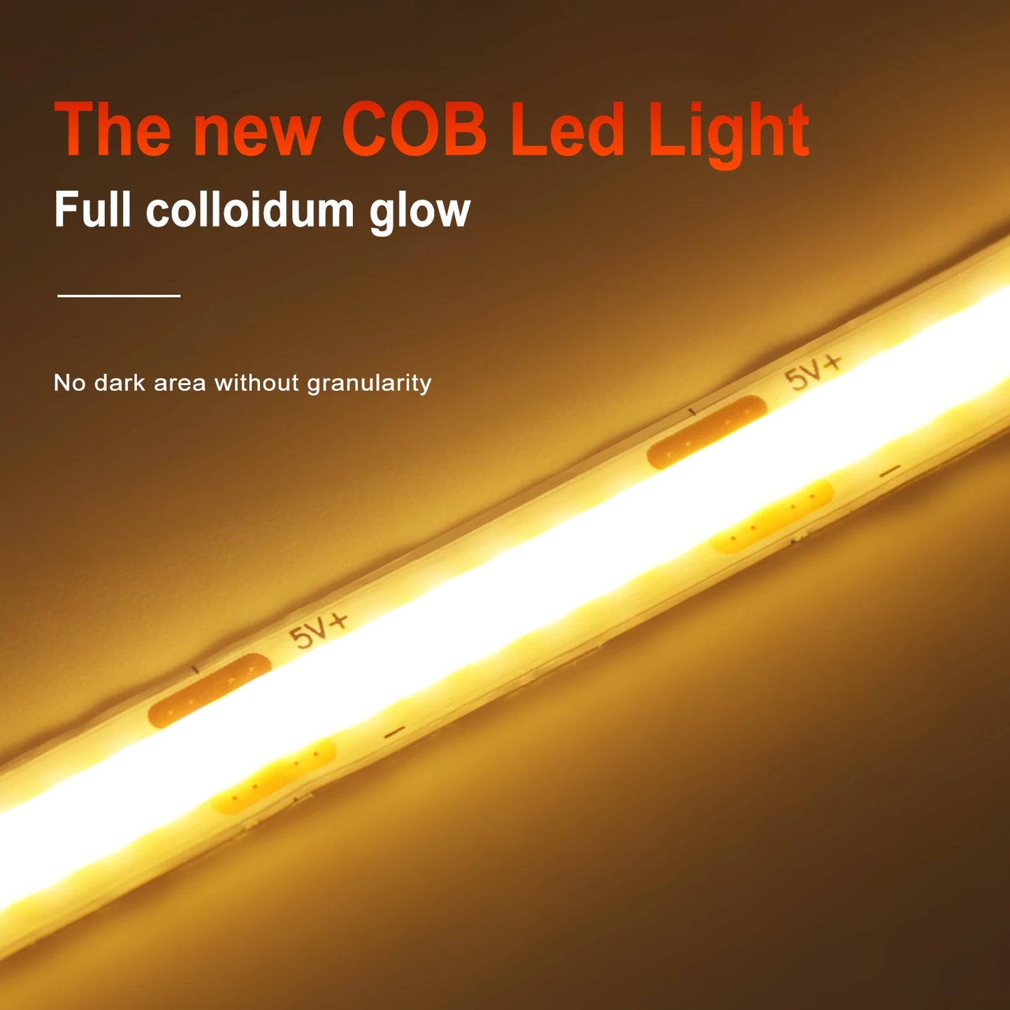 New USB COB Strip Light Flexible Adhesive Tape Night Lighting