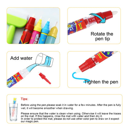 Magic Water Drawing Mat Coloring Doodle Mat