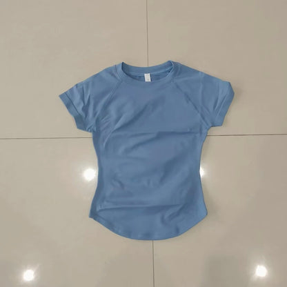 Quick Dry Women's Workout Shirts Short Sleeve Gym