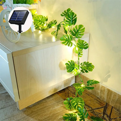 Solar Powered Sunflower Rose String Lights Artificial