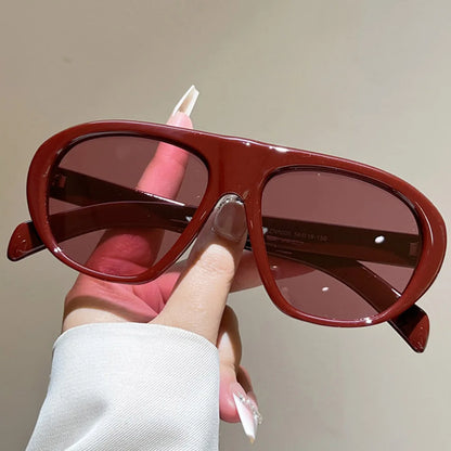 new fashion leopard gradient oval sunglasses for women