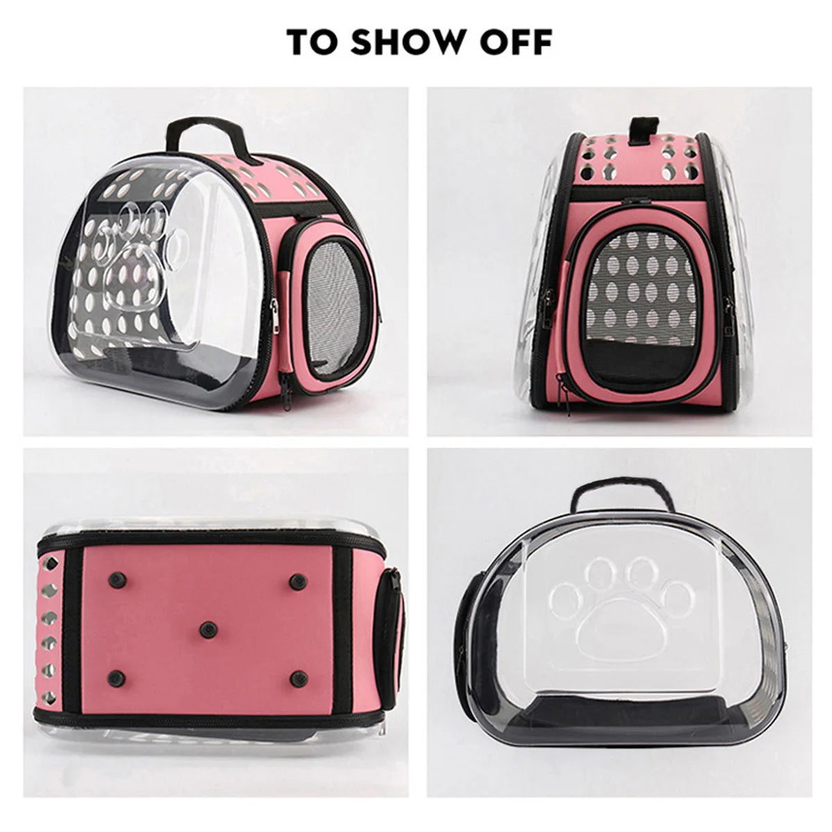 Pet Shoulder Bag Cat Carrier Outdoor Travel Handbag