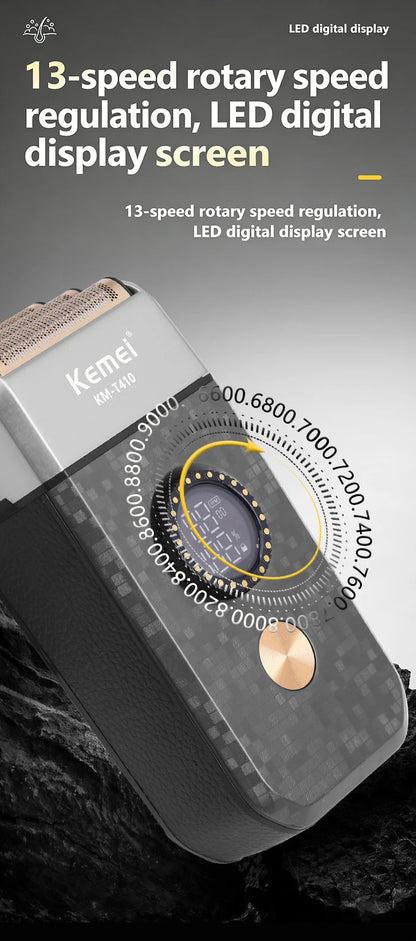 Kemei Rechargeable Cordless Shaver for Men Triple Blade